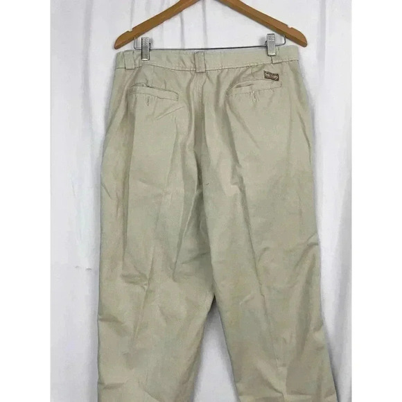 VTG Tan Khaki Bugle Boy Pleated Pants 34 X 29 Men's Slacks - Picture 9 of 10